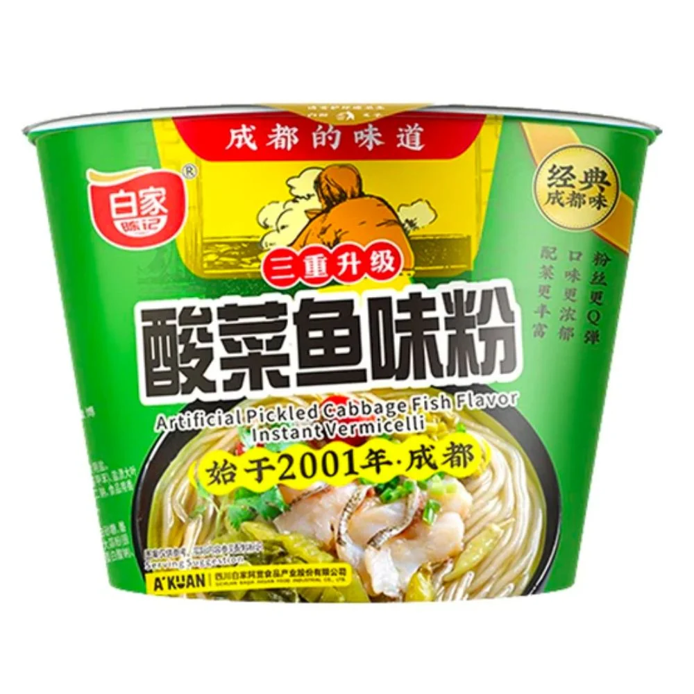 'Kuan Instant Vermicelli Umjetni okus ribe i kiselog kupusa, vermicelli s okusom ribe i kiselog kupusa od 110g