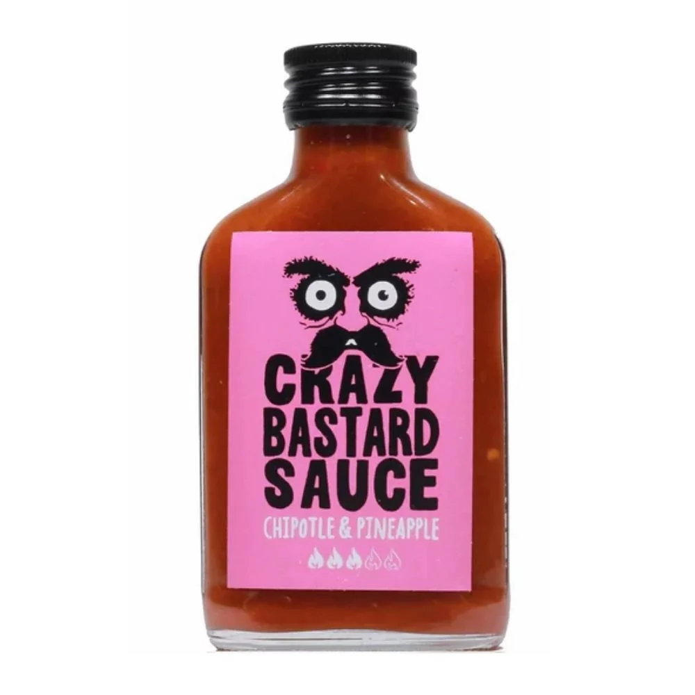Crazy Bastard Sauce Chipotle & Pineapple, ljuti umak s Chipotle paprikom i ananasom od 100 ml