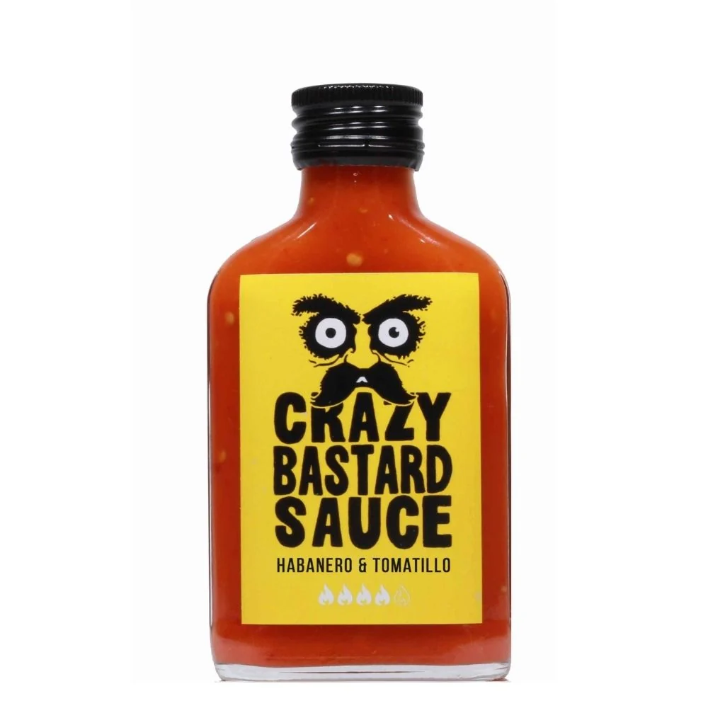 Crazy Bastard Sauce Habanero & Tomatillo, ljuti umak s habanero papričicom i tomatillom od 100ml
