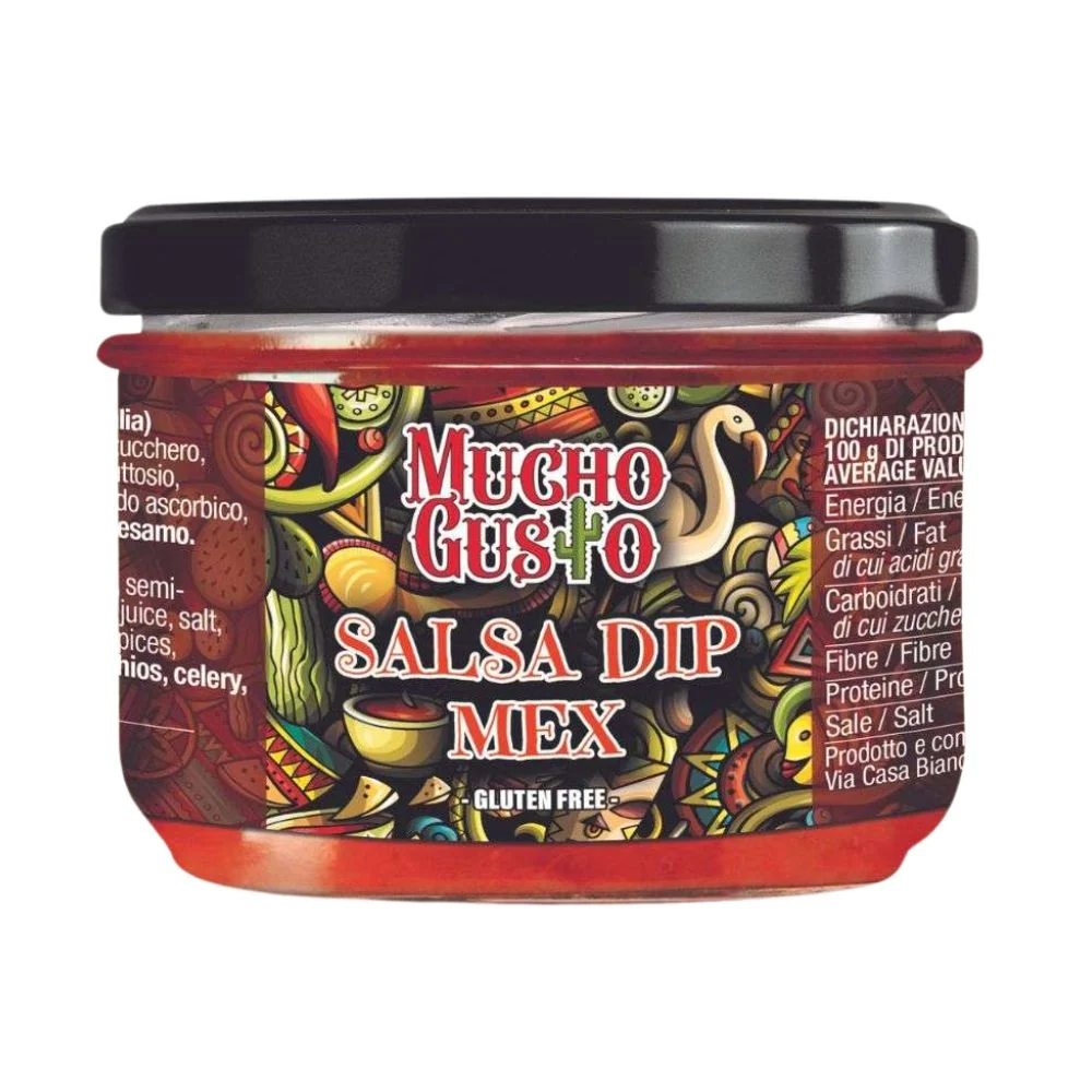 Mucho Gusto Salsa Dip Mex, ljuti umak na bazi rajčice s paprikom od 230g