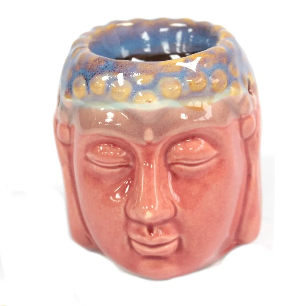 Buddha svijećnjak za ulje, ruž i tirkizna