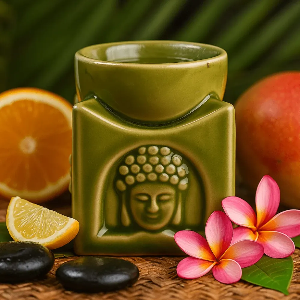 Buddha uljni grijač za mirise – svijetlo žad