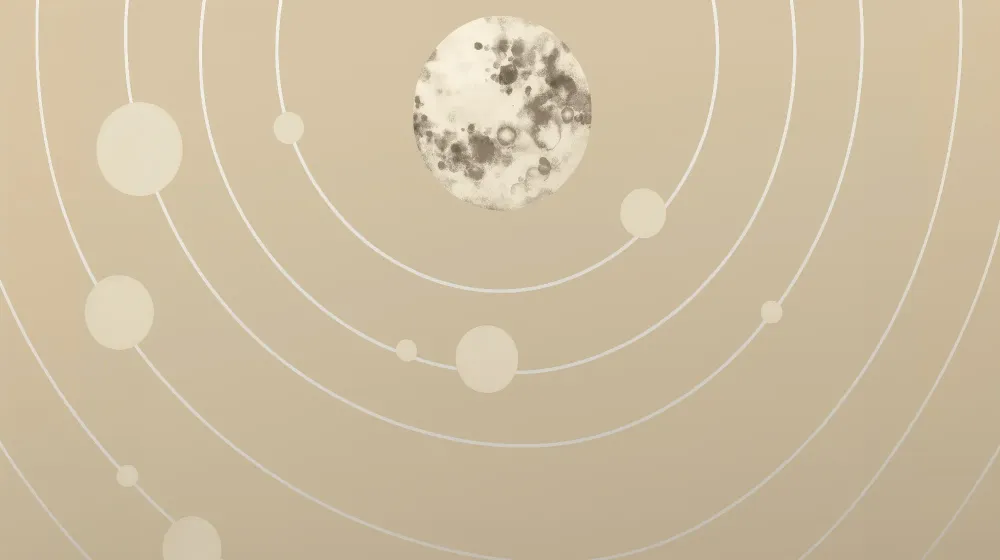 Dječja soba tapeta | Minimalistički solarni sustav