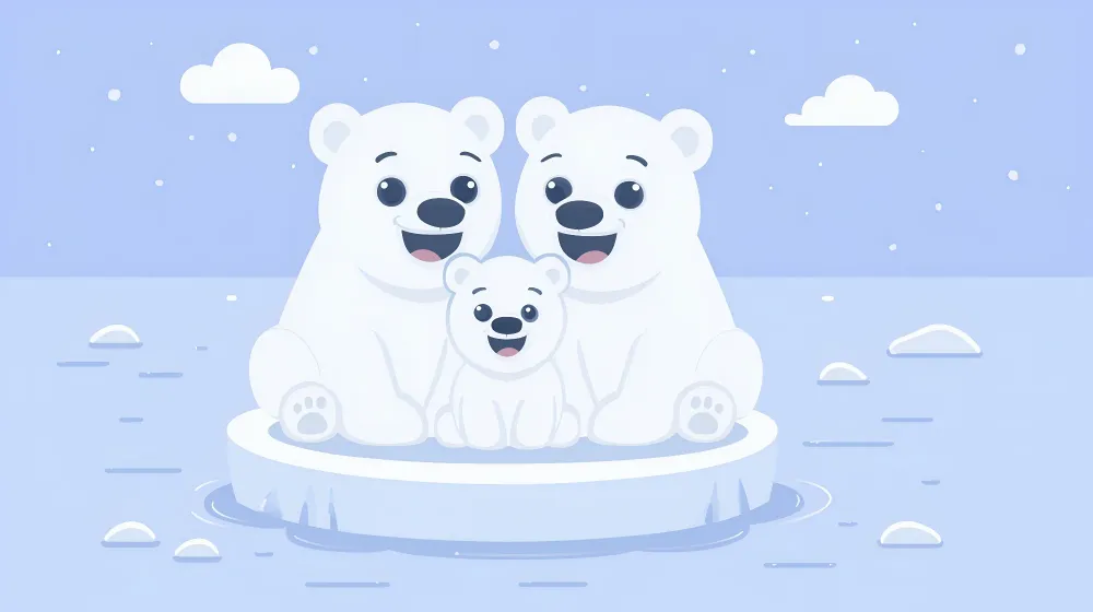 Dječja soba tapeta | Polarni medvjedi na ledenom moru