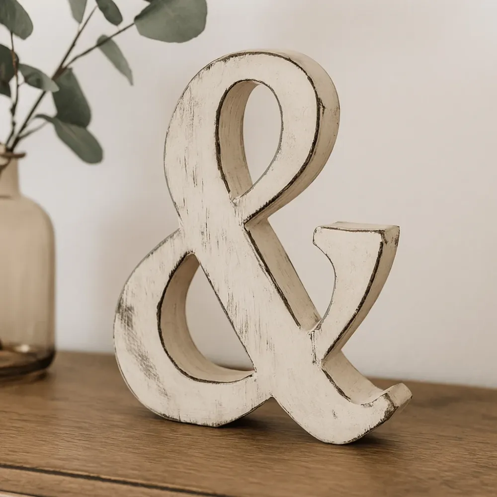 Drveno slovo ampersand