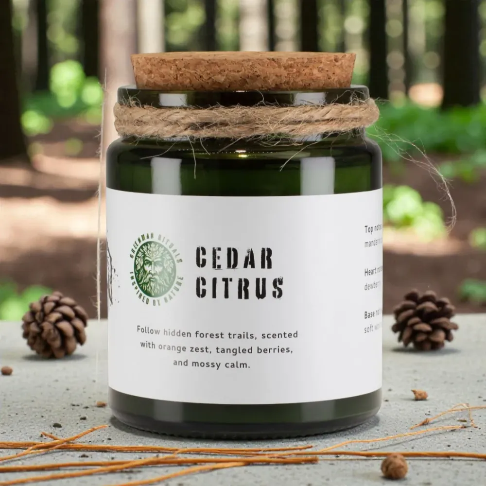 Greenman Woodwick sojina svijeć – cedar i citrus