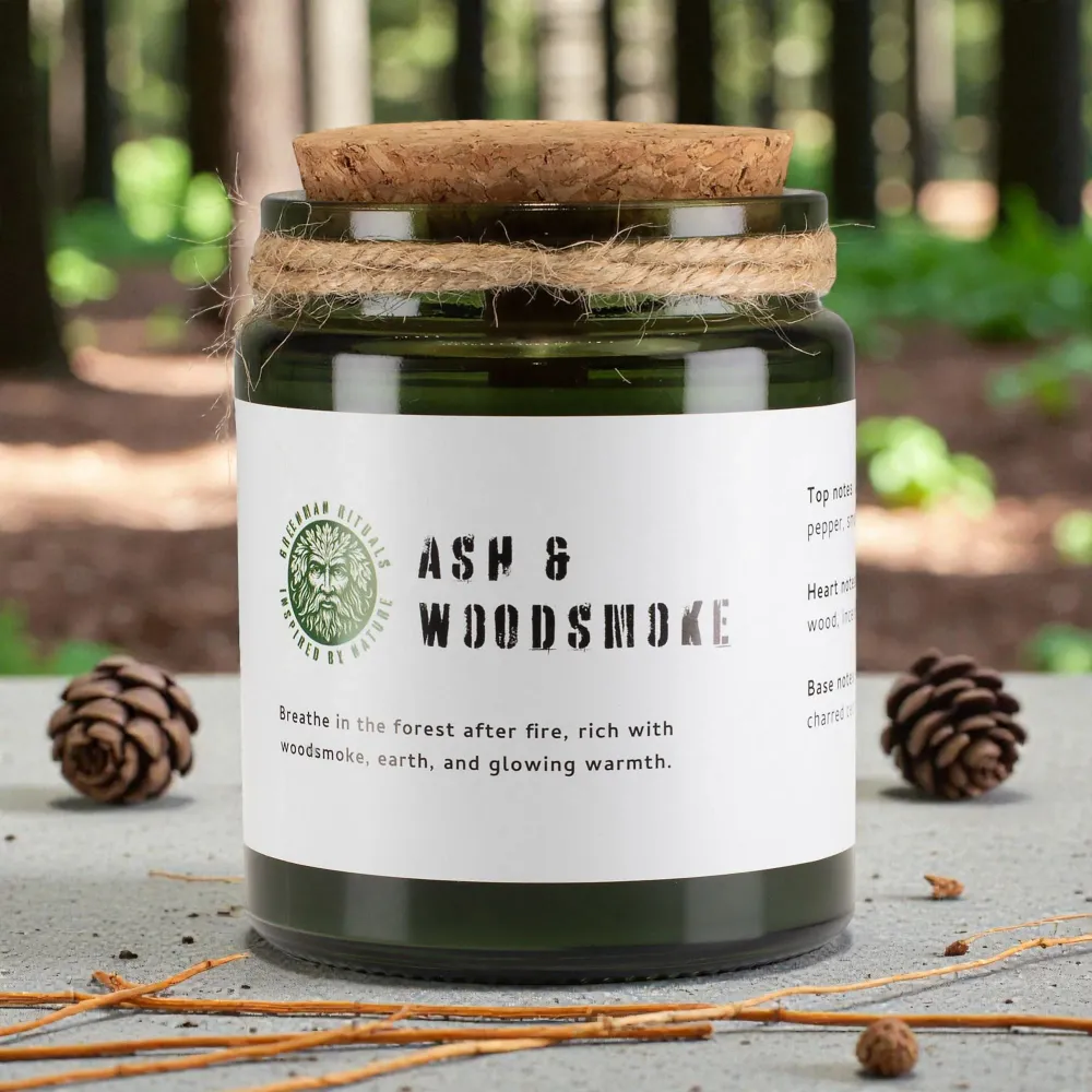 Greenman Woodwick sojina svijeć – Pepeo i dim drva