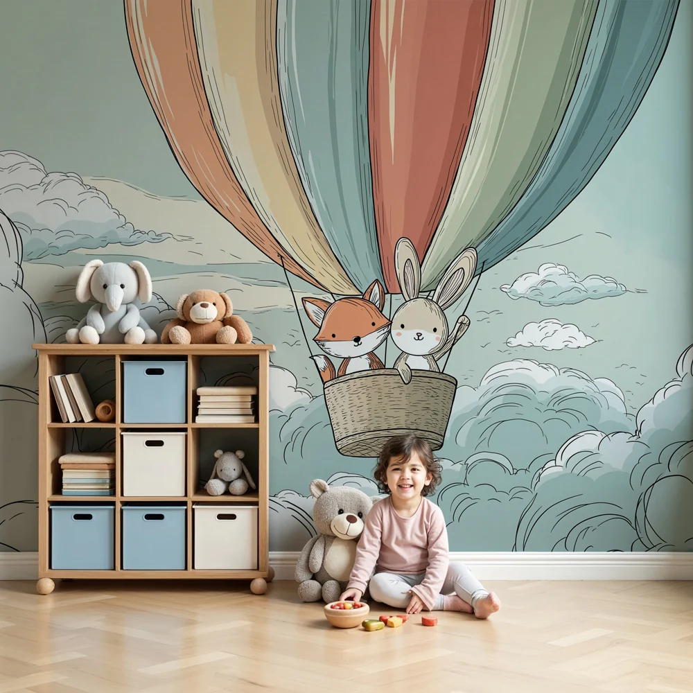 Kinderzimmer Tapete | Entdecker den Wolken