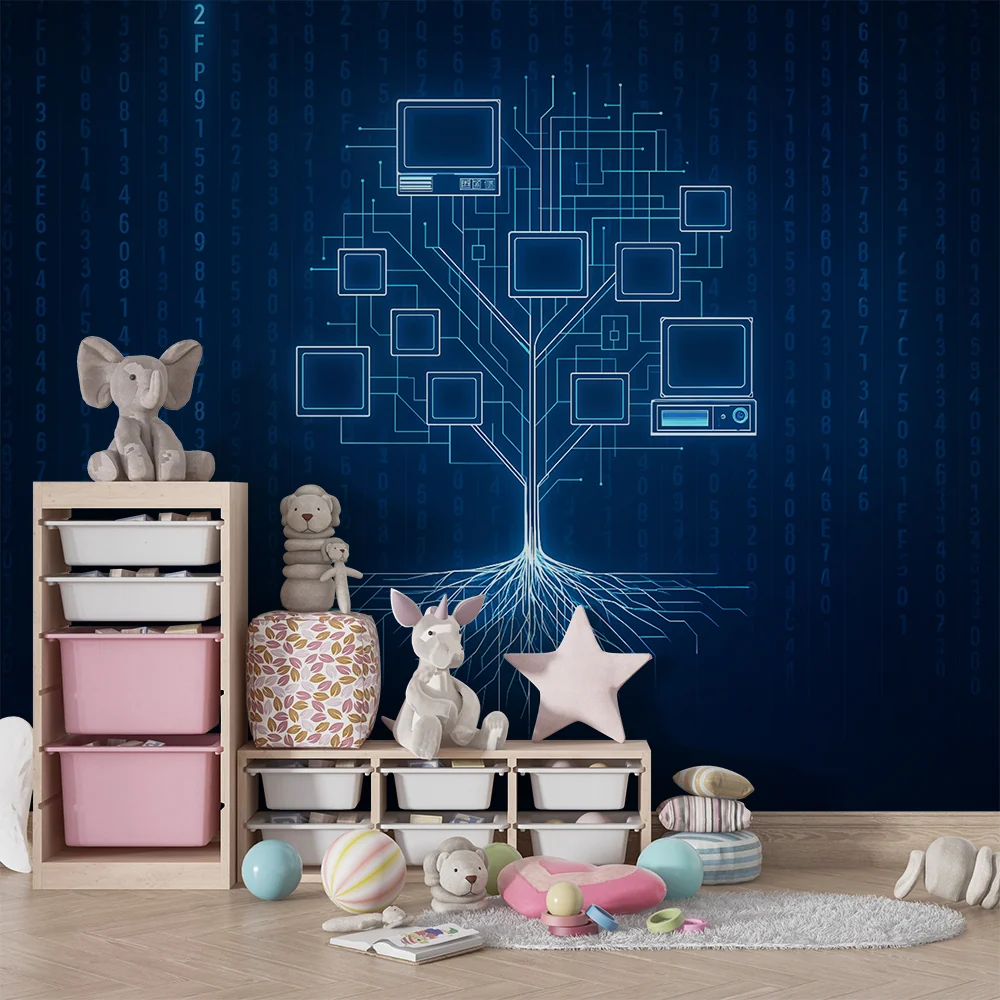 Kinderzimmer Tapete | Futuristička elektronika
