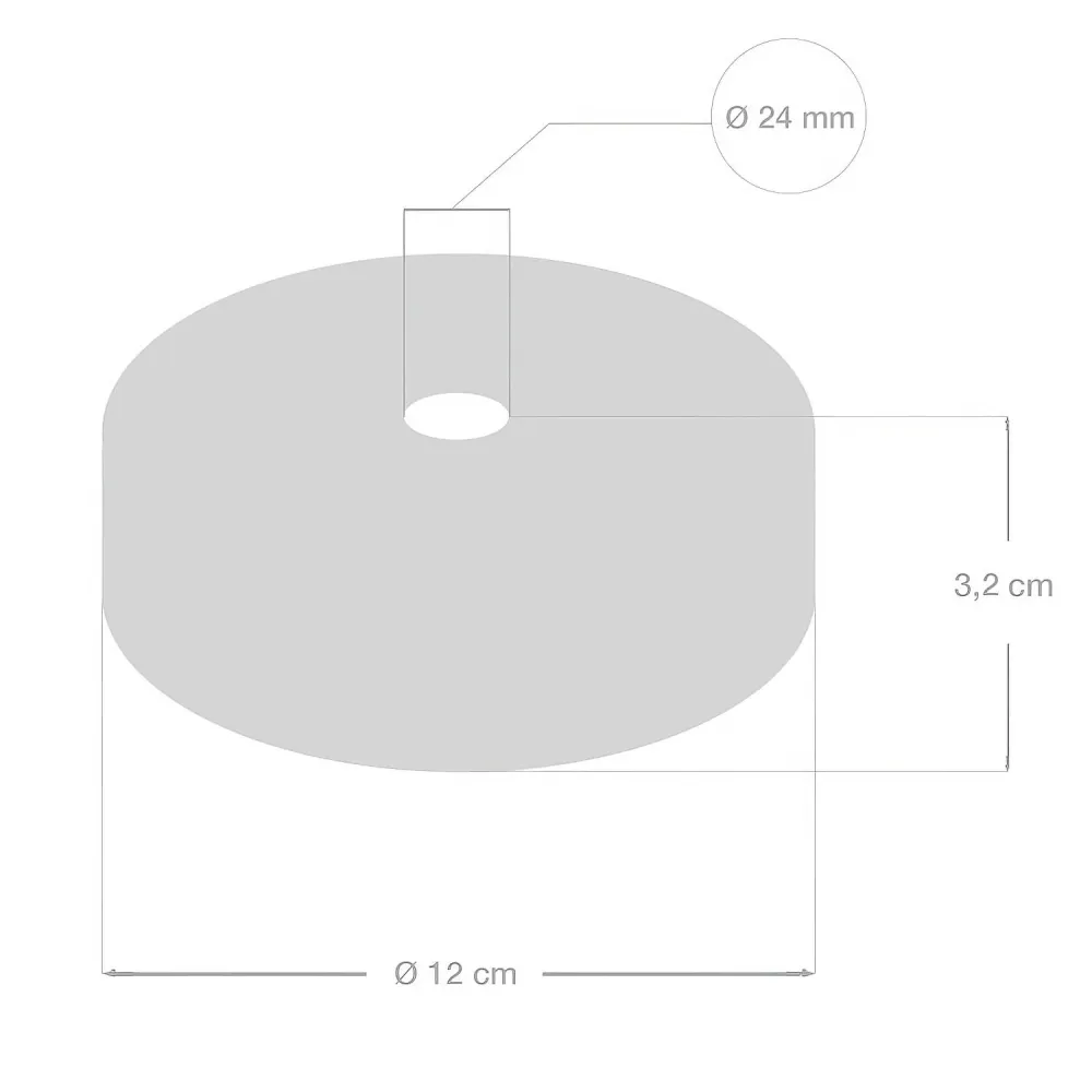 Komplet stropne rozete od drva za 2XL kabel - Neutralna