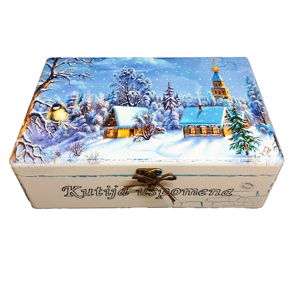 🎁 Kutija Uspomena – Sačuvajte Najdraže Trenutke u Toploj Zimskoj Priči 🎁 Š154154