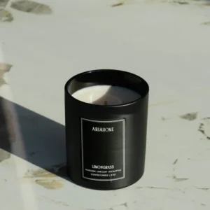 Matte Black Candle Magnetic Box - Lemongrass