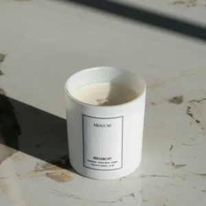 Matte White Candle Magnetic Box - Bergamont