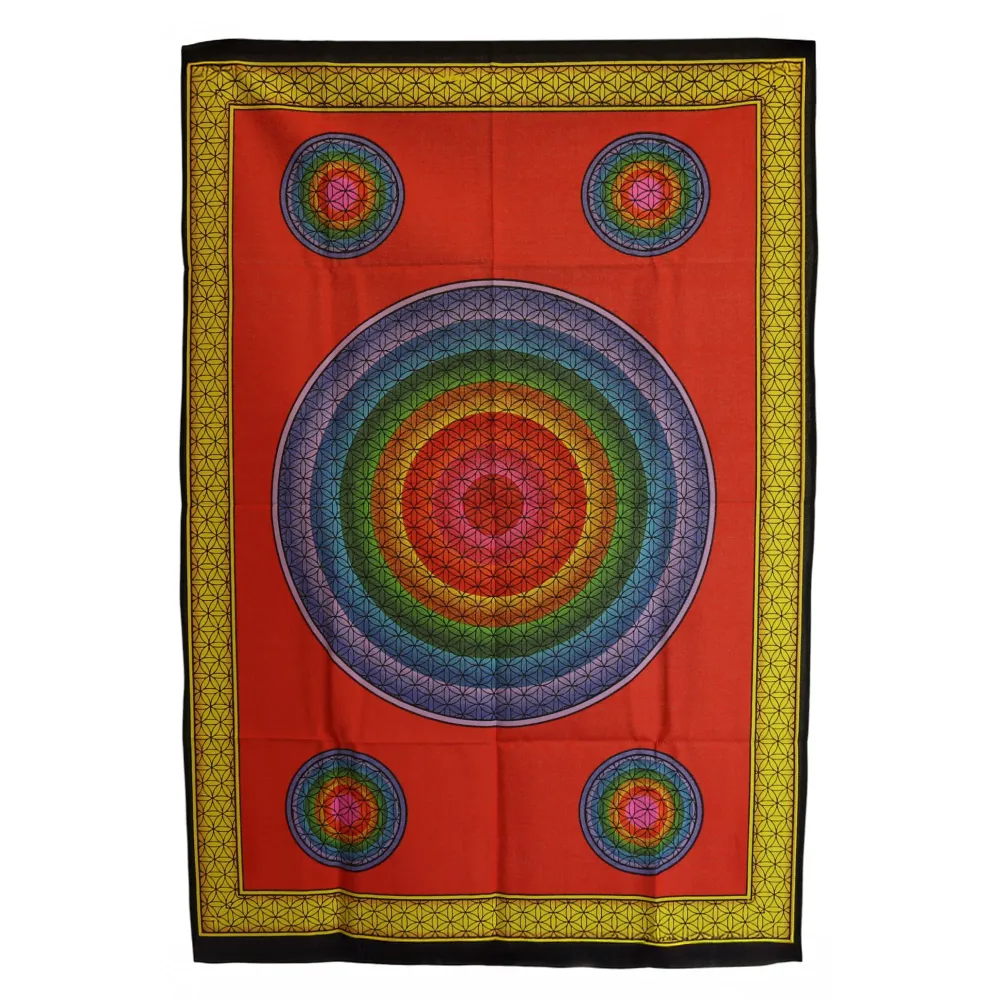 Pametni zidni ukras od pamuka (70x110cm) – Pet cvijet života