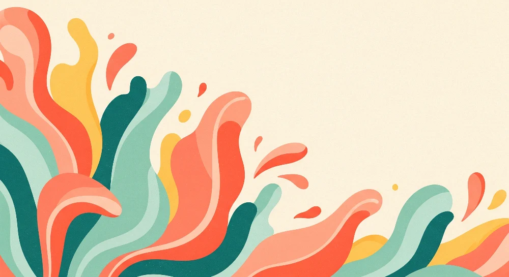 Papel de parede crianç | Coloridas ondas e formas fluidas para um ambiente dinâmico