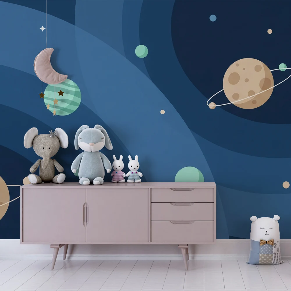 Papel de parede crianç | Fascinantan svemir i šarene planete