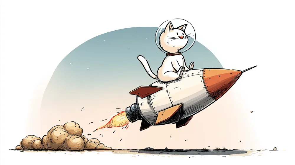 Papel de parede crianç | Mačka astronaut na raketi u svemiru