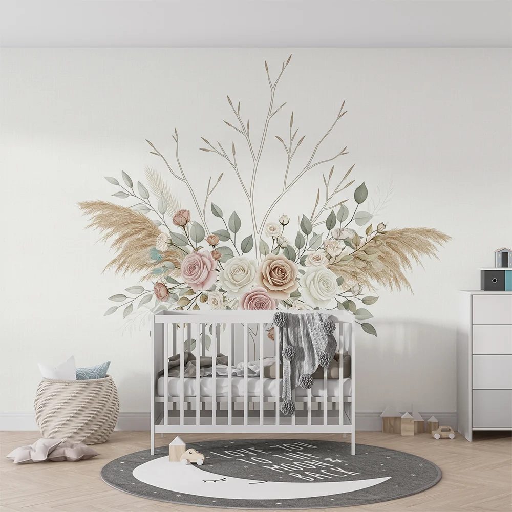 Papel de parede quarto bebê | boemska grmova