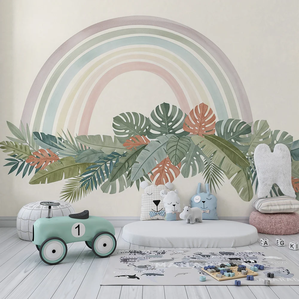 Papel de parede quarto bebê | Duga na tropskom lišću