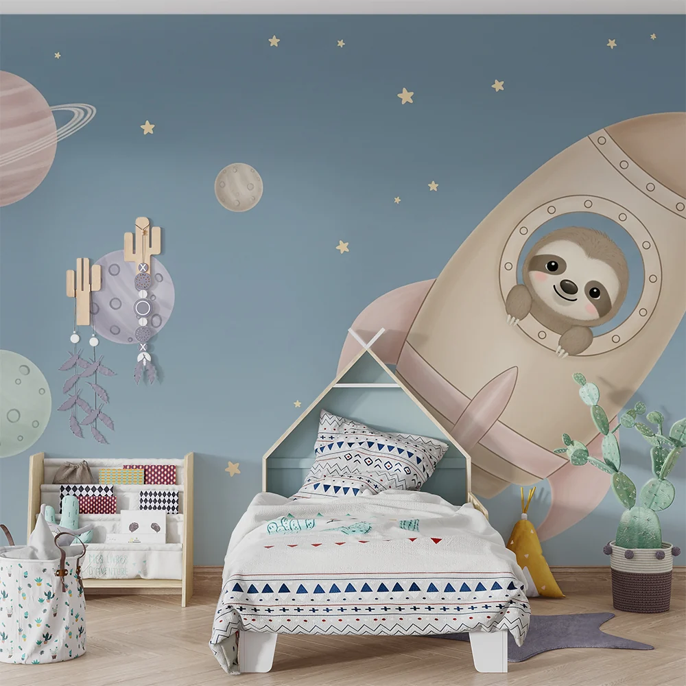 Papel de parede quarto bebê | Lijeni u svemiru