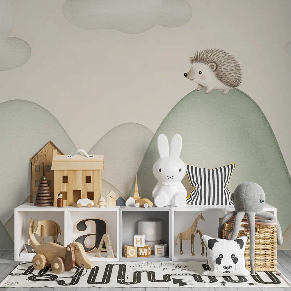 Papel de parede quarto bebê | Jež na mekim planinama