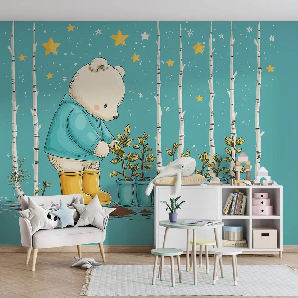 Papel de parede quarto bebê | Naš sadnja biljaka pod zvijezdama
