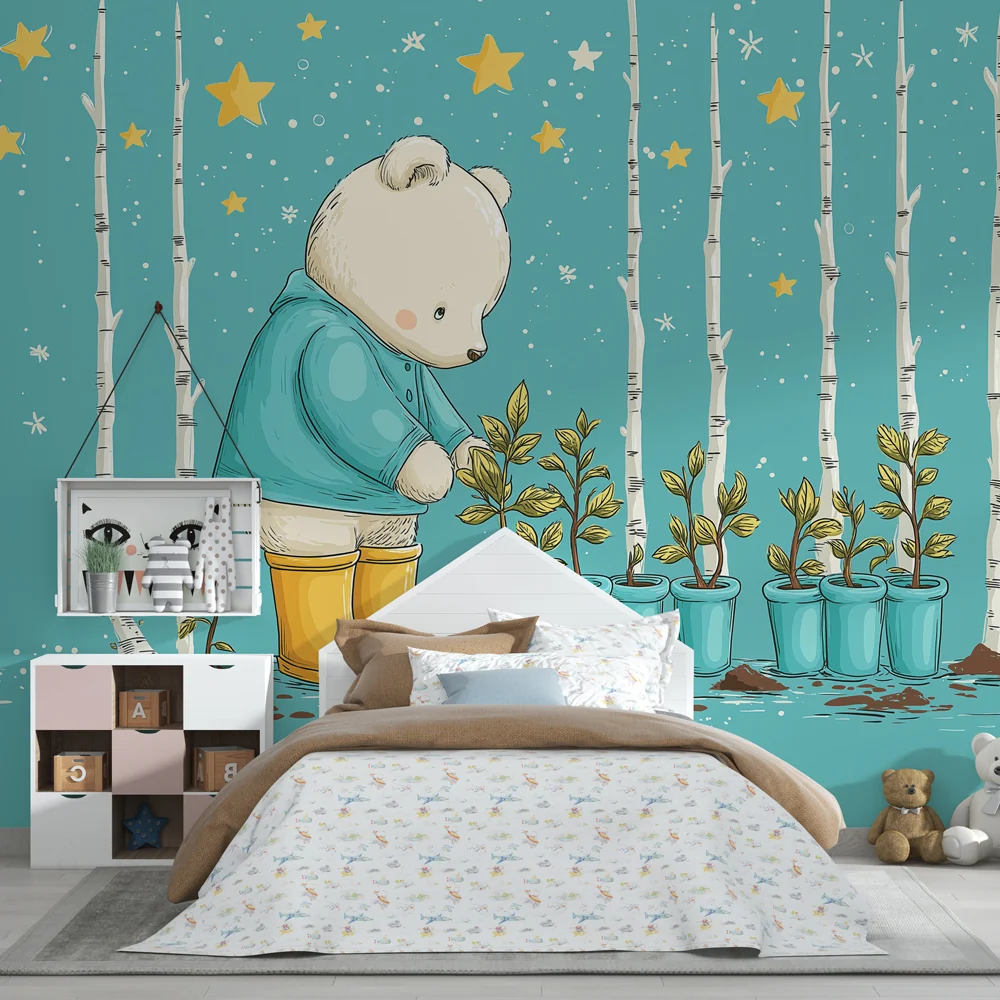 Papel de parede quarto bebê | Naš sadnja biljaka pod zvijezdama