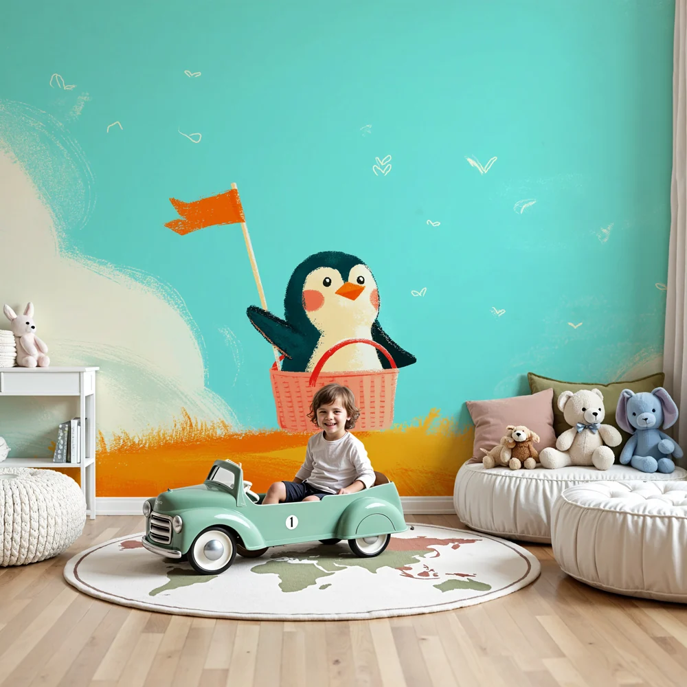 Papel de parede quarto bebê | Sretan pingvin u avanturi