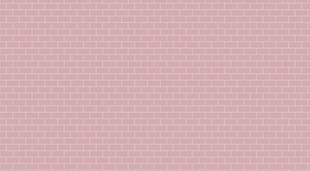 Papel de parede quarto bebê | Suave e calmante padrão de tijolo rosa