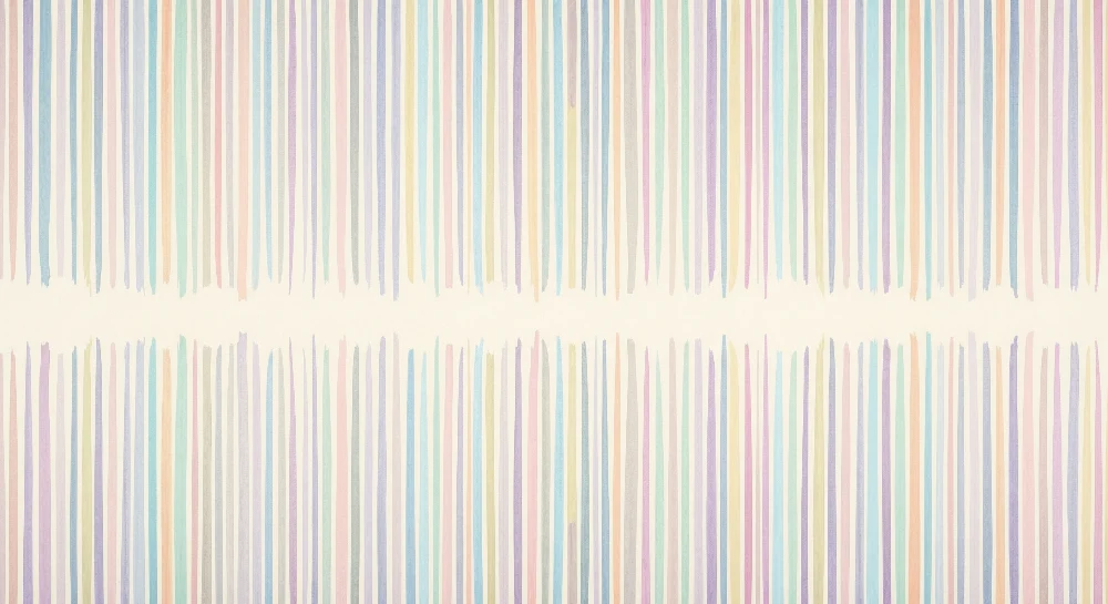 Papel de parede quarto bebê | Suaves listras pastel