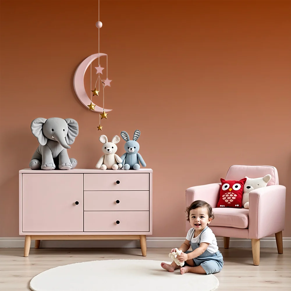 Papel de parede quarto bebê | Topli degradirani tonovi zemlje