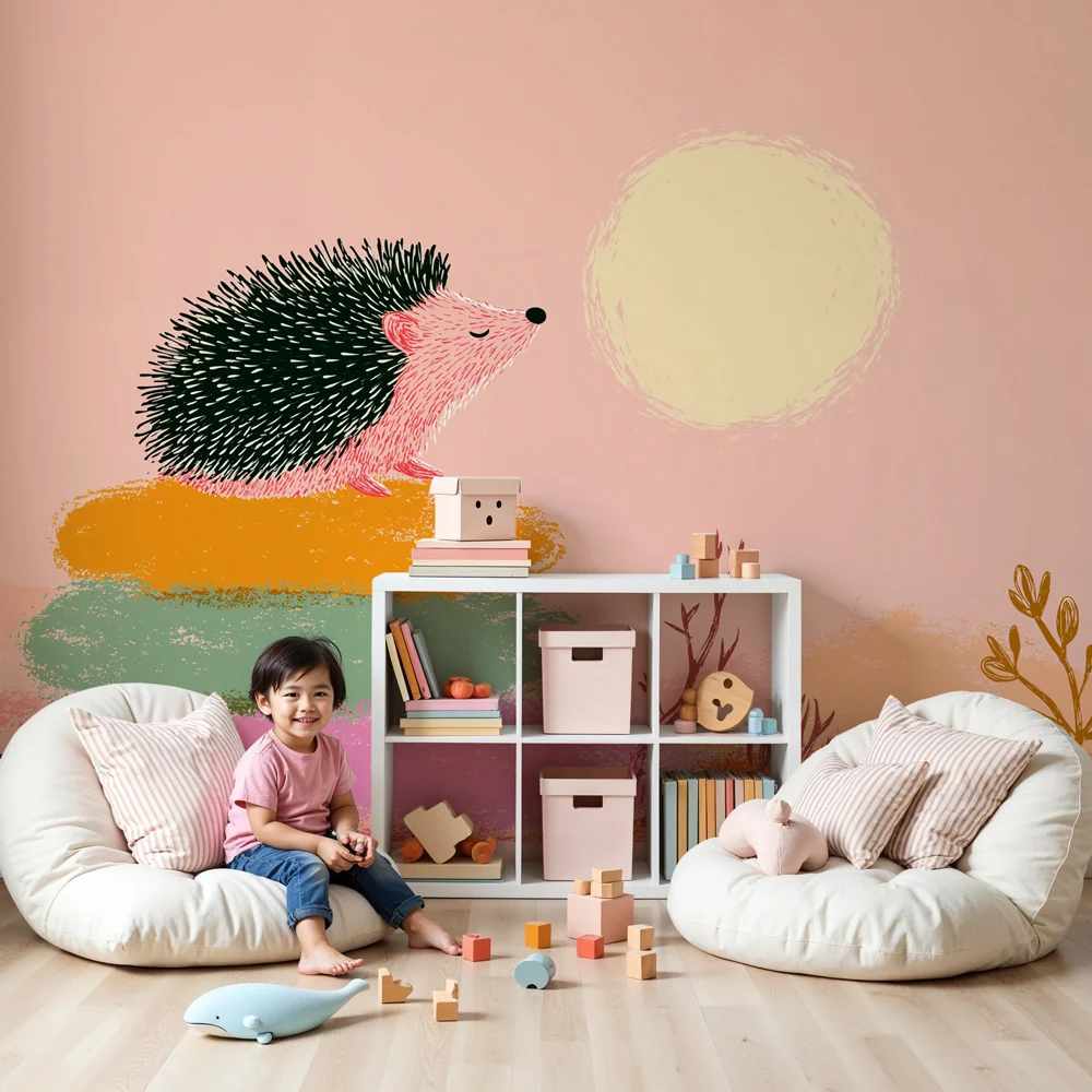 Papel de parede quarto bebê | Usnuli jež ispod sunca