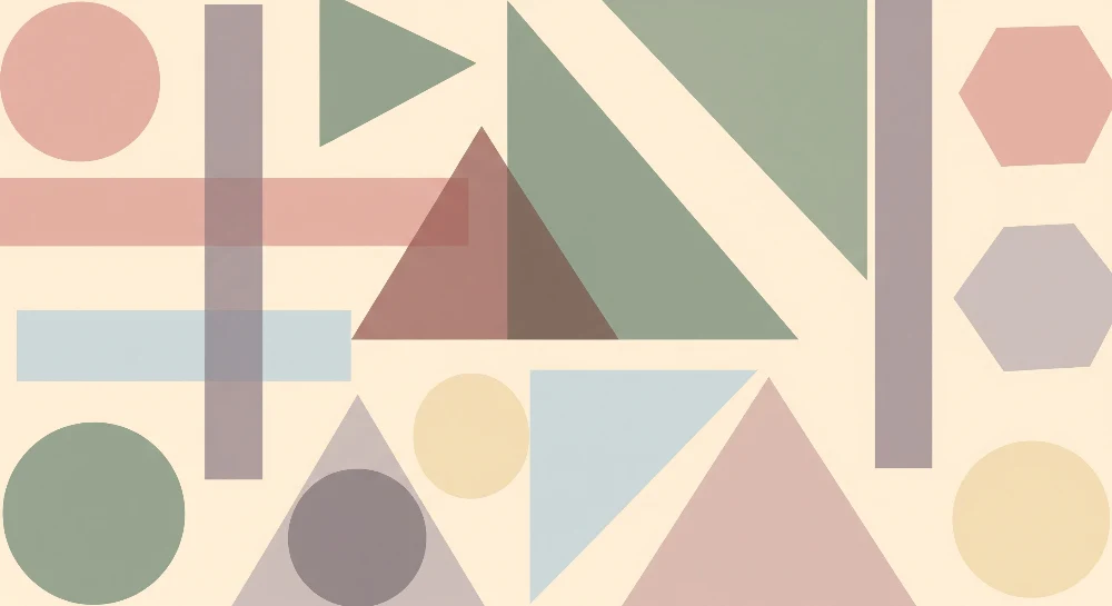 Papier de parede za bebe | Blage geometrijske forme i pastelne boje