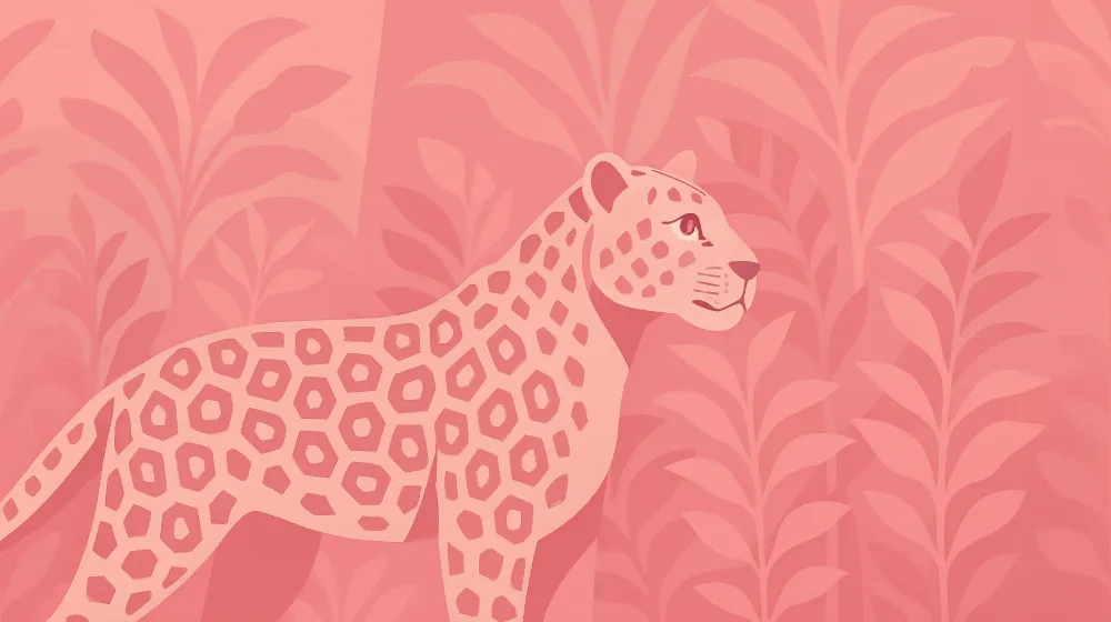 Papier de parede dječja soba | Ružičasti leopard uzorak