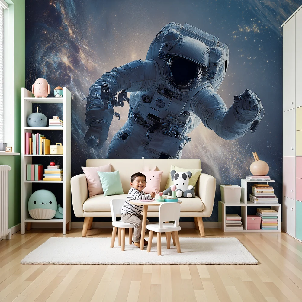 Papier de parede dječje sobe | Svemirska avantura i slobodni astronaut