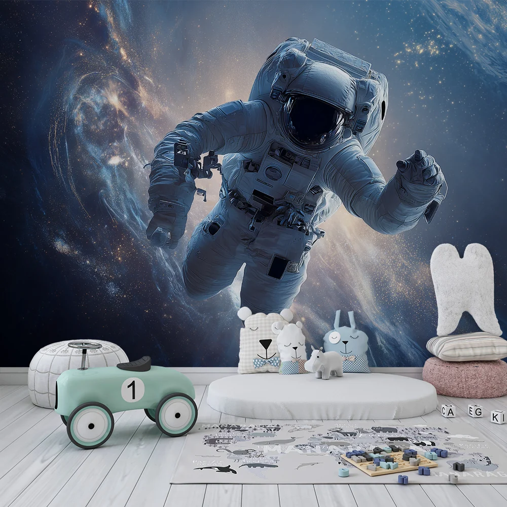 Papier de parede dječje sobe | Svemirska avantura i slobodni astronaut