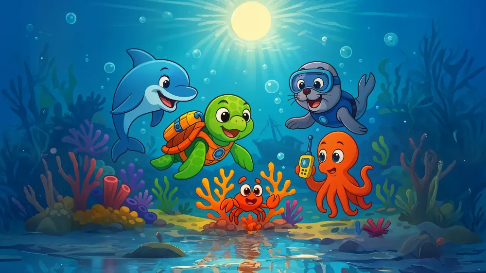 Papier de parede ocean | Šarene morske avanture