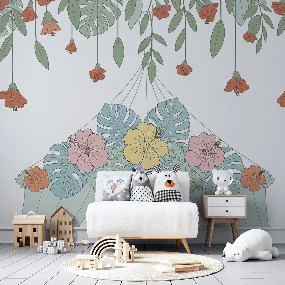 Papier de parede quarto bebê | Viseći cvjetni sastav