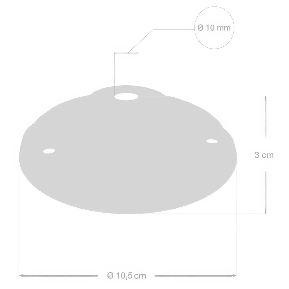 Set stropna rozeta od porculana - Plava