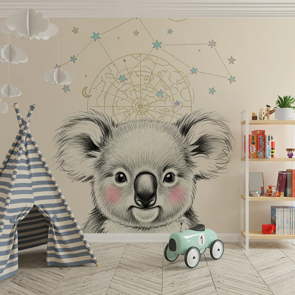 Tapet za bebe | Sanjivi koala i zviježđ