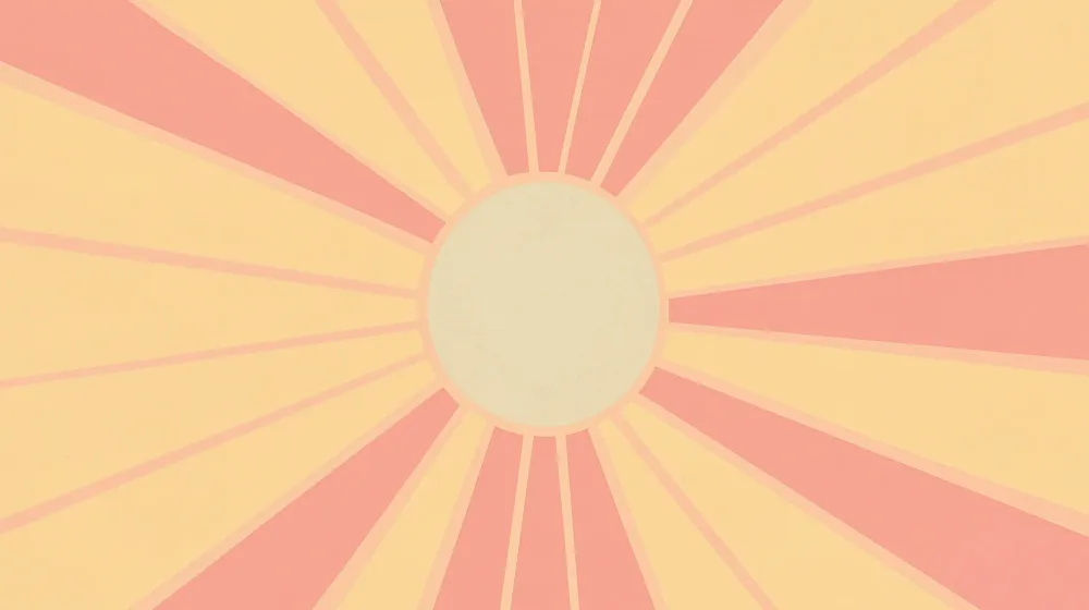 Tapet za dječju sobu | Retro sunčevi zraci