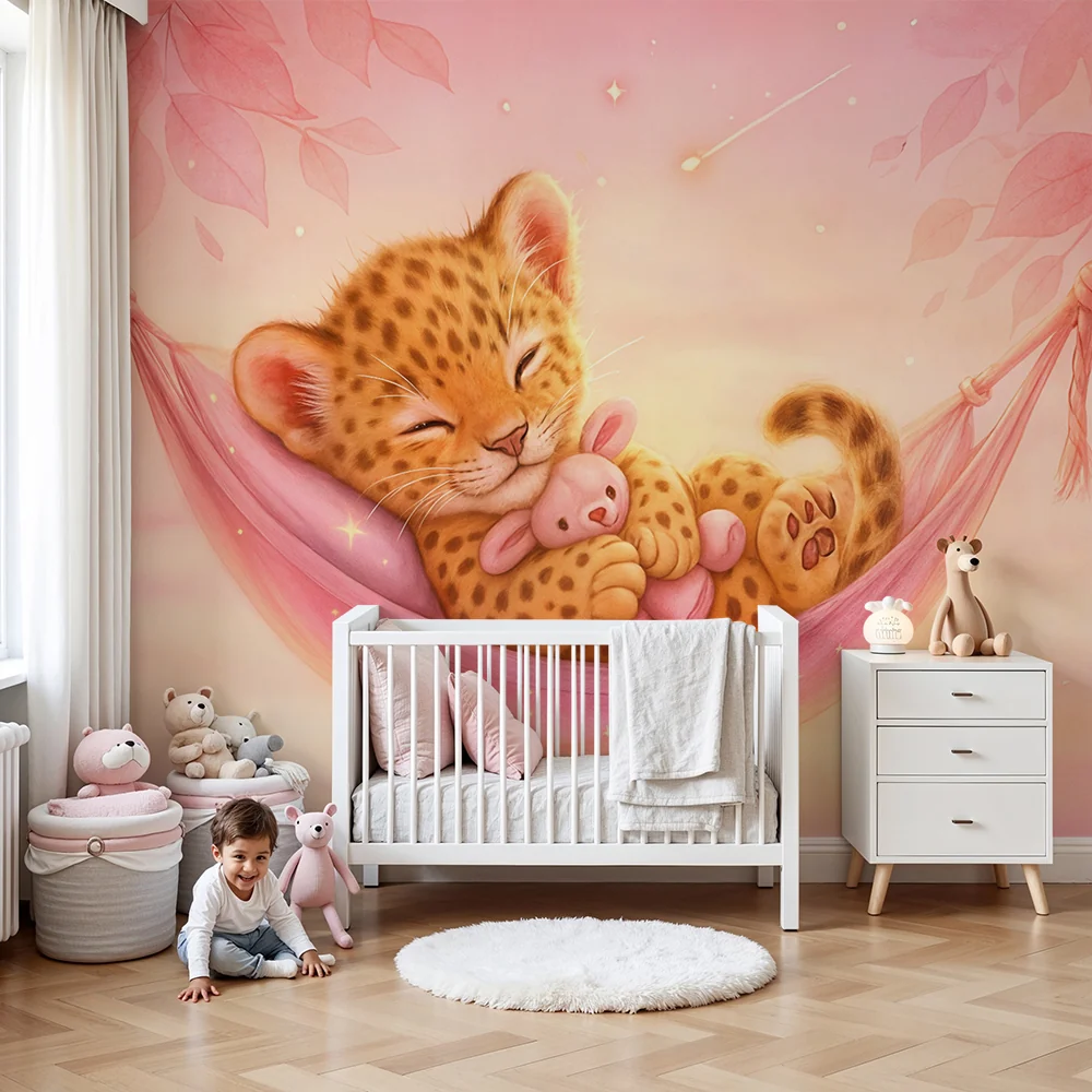 Tapeta džungle | Sladak leopard bebe