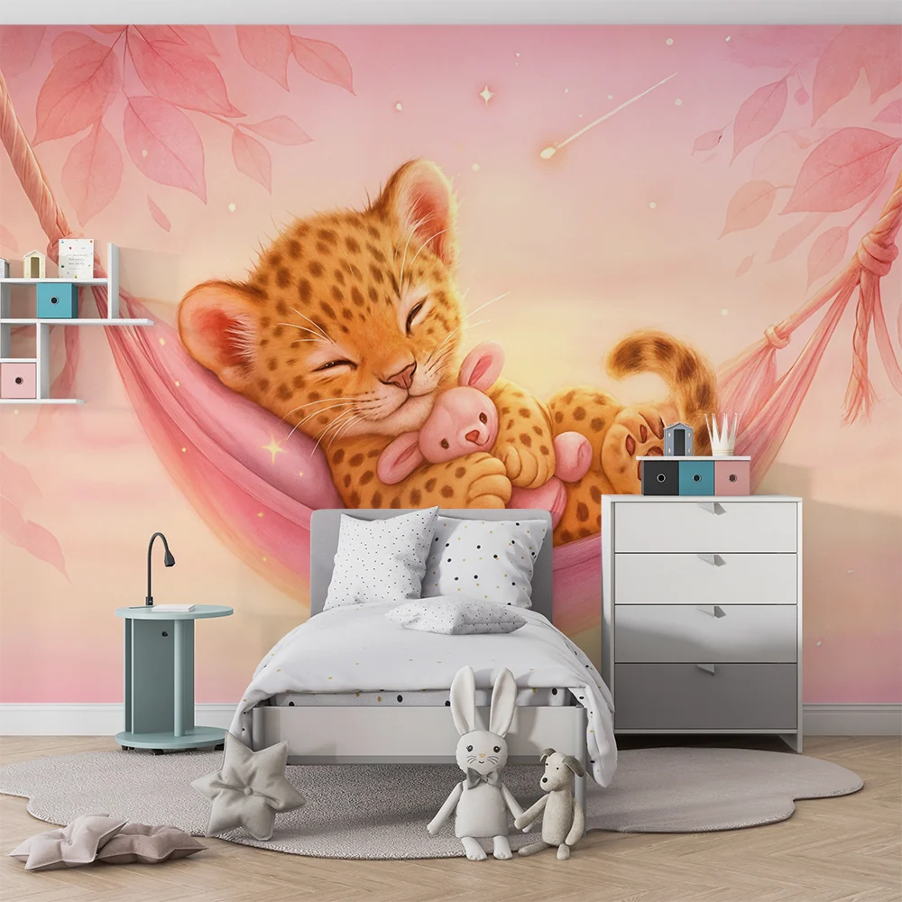 Tapeta džungle | Sladak leopard bebe