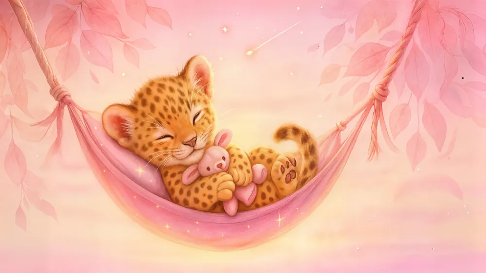 Tapeta džungle | Sladak leopard bebe