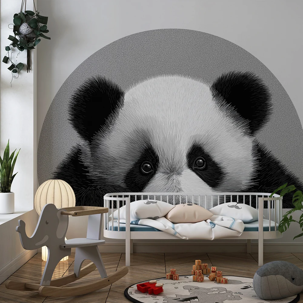 Tapete za dječju sobu | Slatka panda s radoznalim pogledom