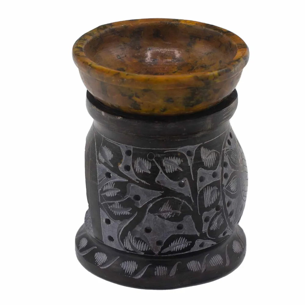Ulje za izgaranje od sapunice 10cm Mandala cvijet crno žuto