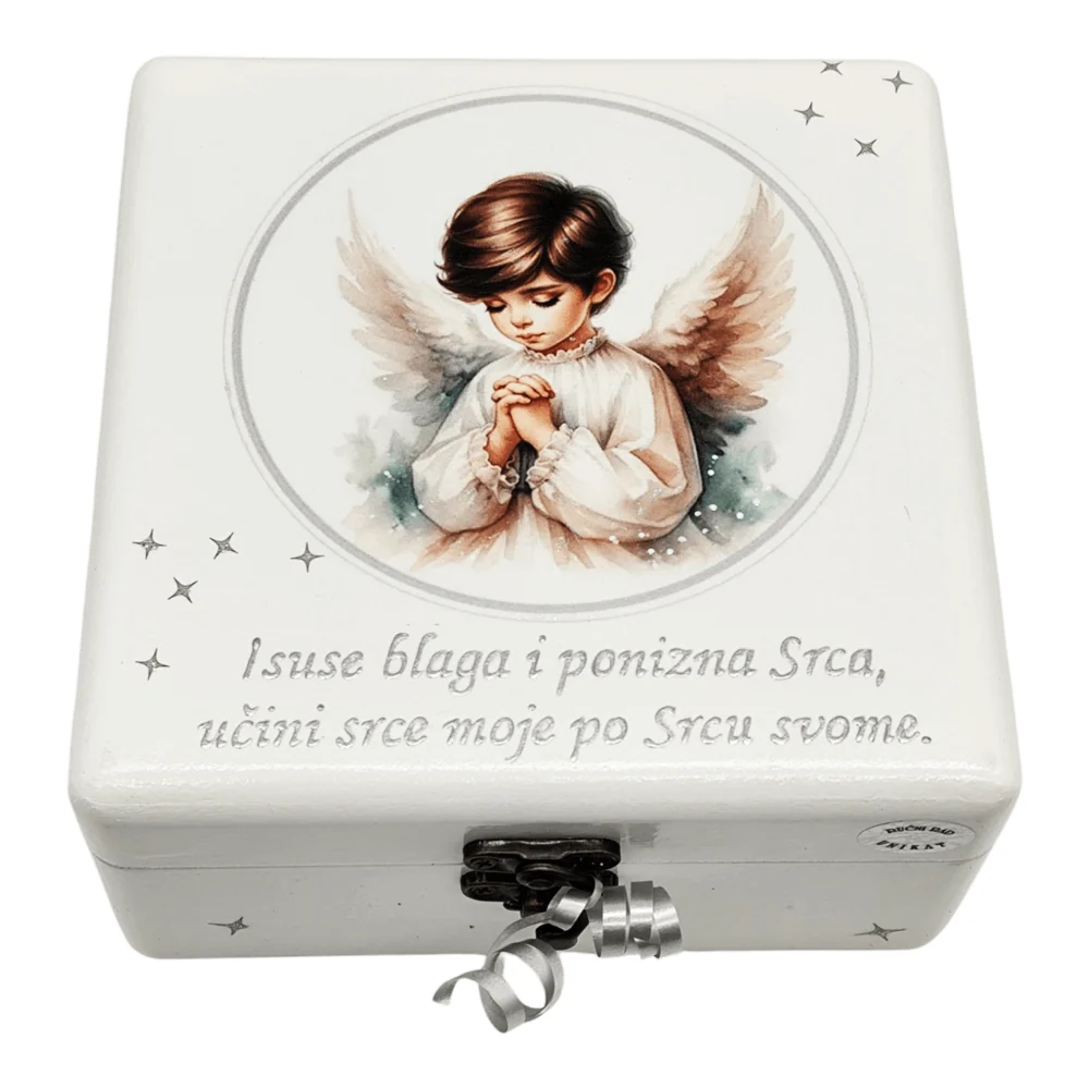 🕊️ Unikatna Kutija za Prvu Pričest – Savršena Uspomena za Poseban Dan Š165208
