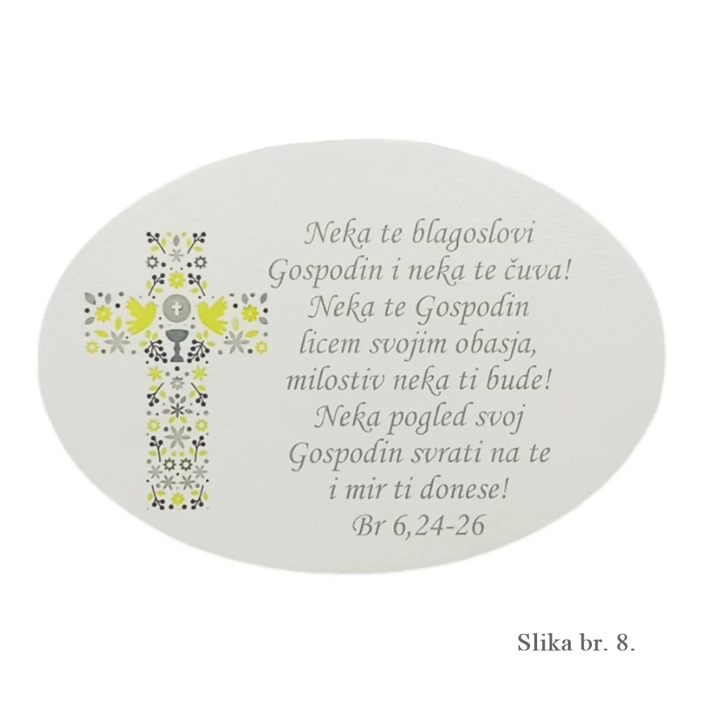 Unikatne slike s đelom i blagoslovom – Poklon za Krizmu, Prvu Pričest - 8. Žuti križ - 15022
