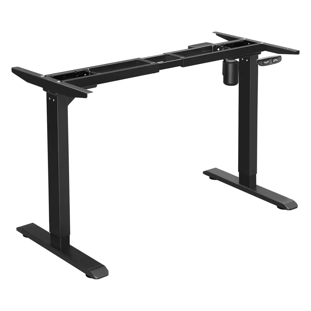 Električni okvir stola podesiv po visini, (115-147) x (71-112) x 60 cm, crni