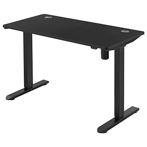 Električni radni stol podesive visine, 60 x 120 x (70-118) cm, čelik, crni